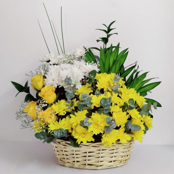 Chrysanthemum Flower basket