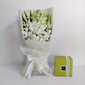 White Orchids chocolates
