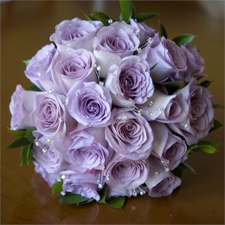 purple bridal bouquets