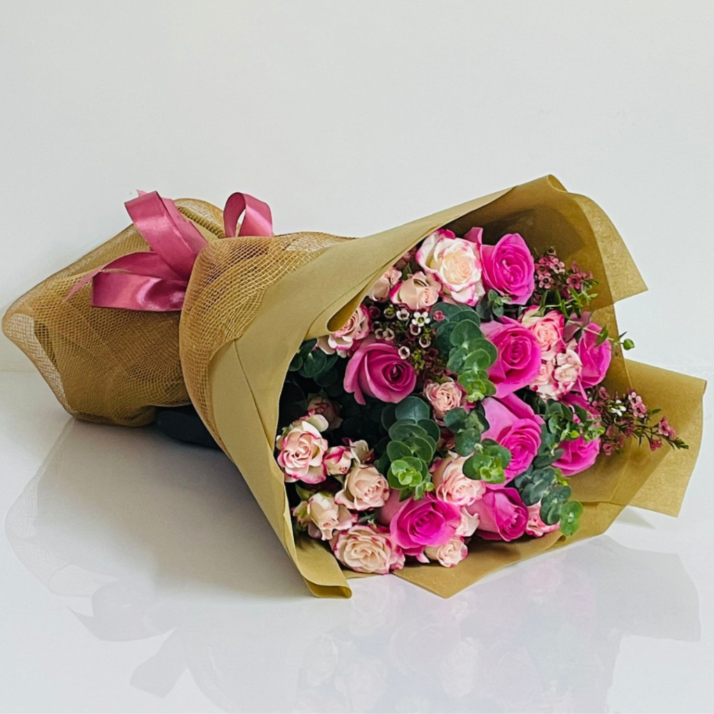 Bouquet of Pink Spray Roses | Free Flower Delivery Dubai