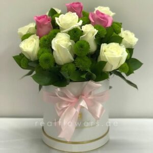 Roses and Chrysanthemum Flower Box