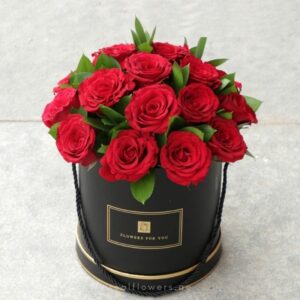 15 Red Roses in Box Arrangement