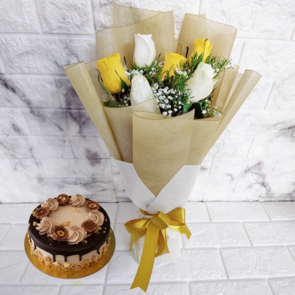 bouquet of roses chocolate cake (2)