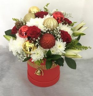 Christmas Special Flowers Box Arrangement
