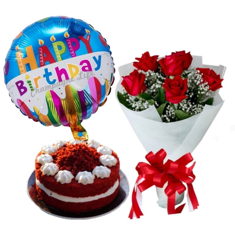 Delivery of Birthday Gift – Flowers, Cake, Balloon | Hot Craze