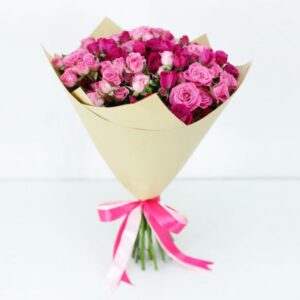 Premium Pink Spray Roses Bouquet Online