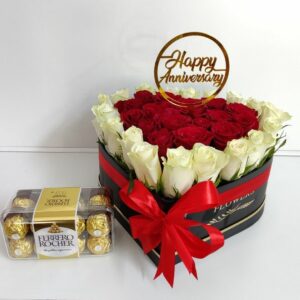 anniversary roses chocolates